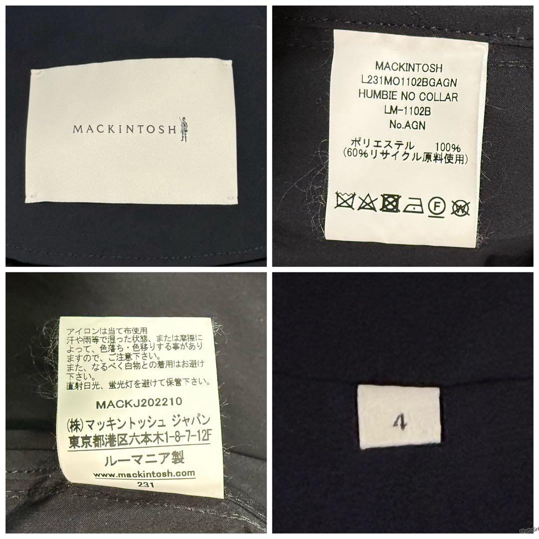 MACKINTOSH マッキントッシュ バンビー ノーカラー　黒