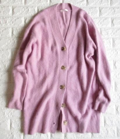 plage プラージュ 定価3.3万 きれい色 ロング ニット カーデ ピンク