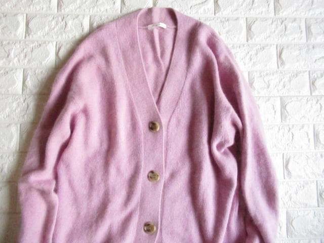 plage プラージュ 定価3.3万 きれい色 ロング ニット カーデ ピンク
