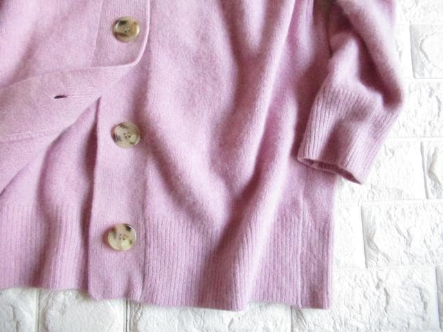 plage プラージュ 定価3.3万 きれい色 ロング ニット カーデ ピンク