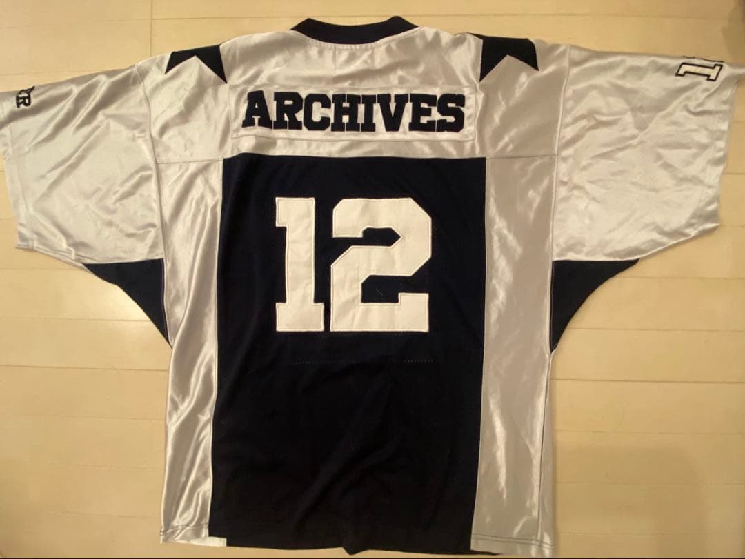 2000 archivesアメリカンフットボール ユニフォーム シルバー最終値下