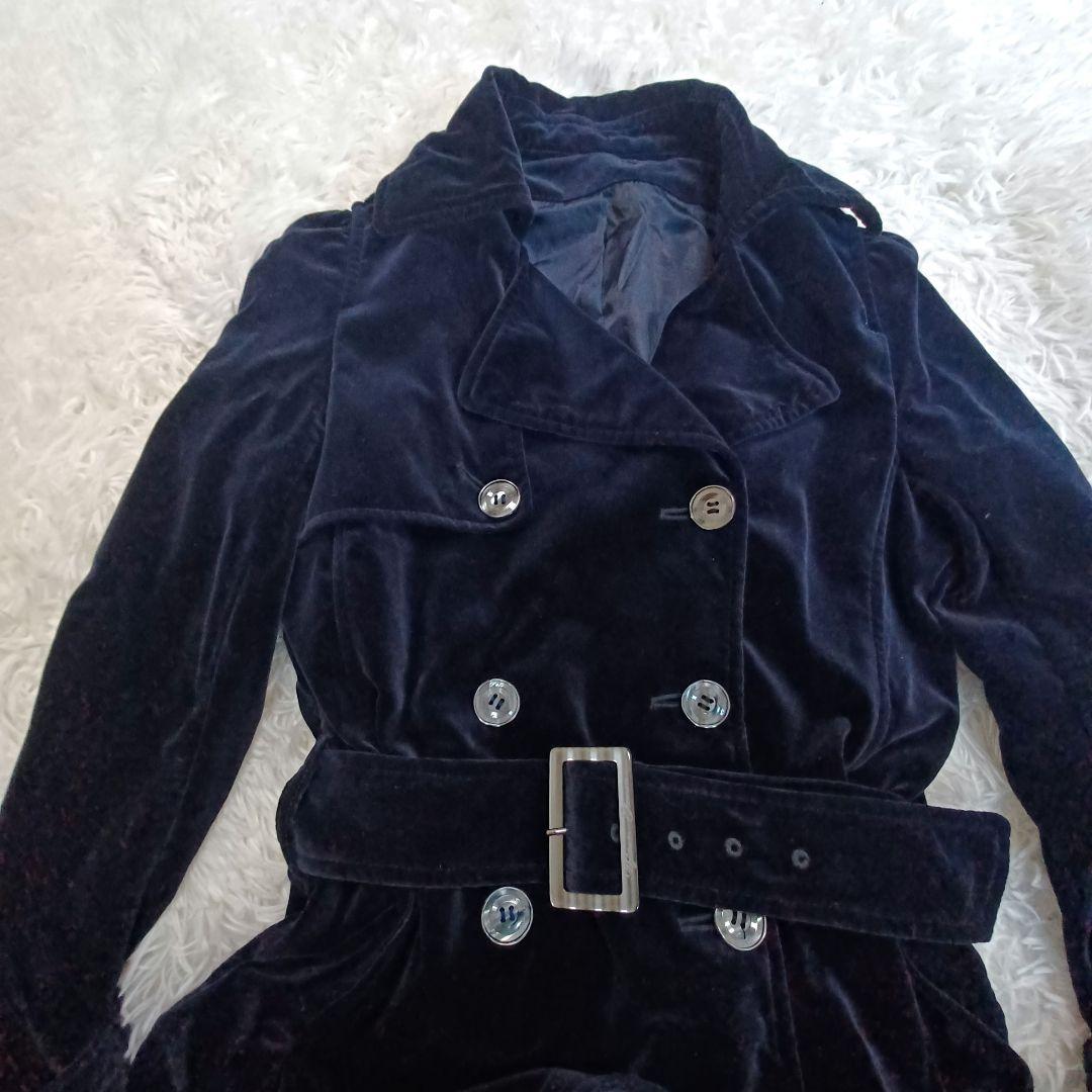 HYSTERIC GLAMOURヒステリックグラマー ベルベット トレンチコート