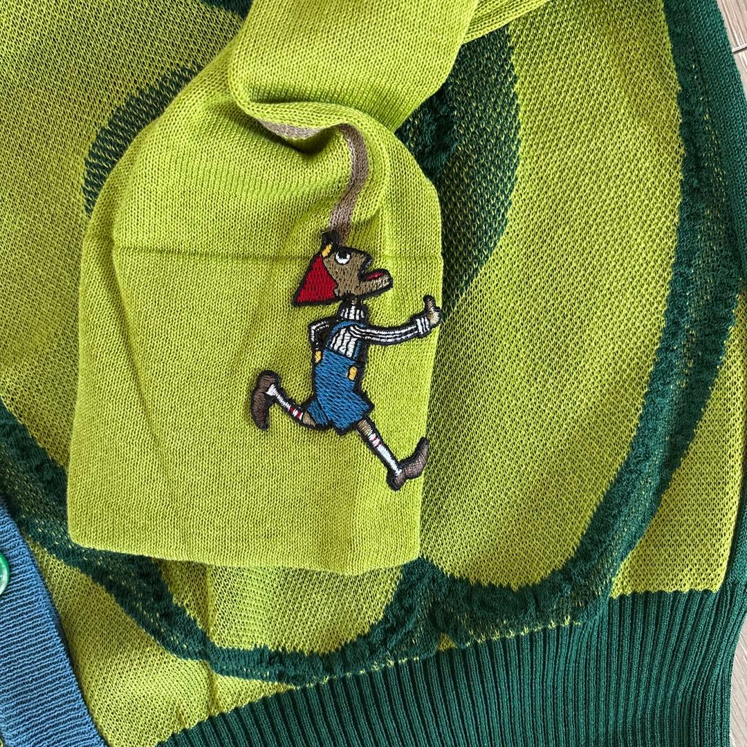 アルベロベロ カラフルな刺繍カーディガン新品