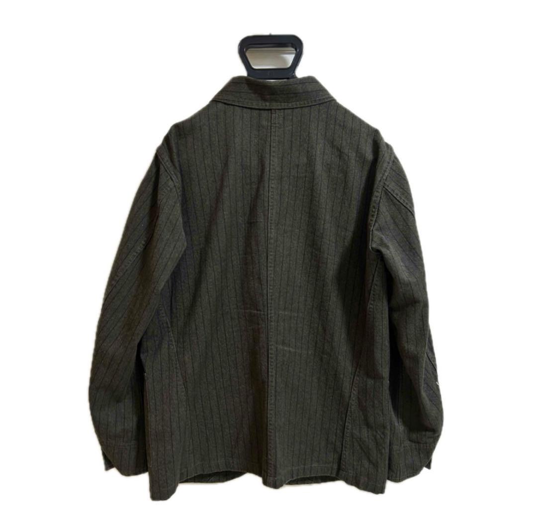 極美品 RRL ストライプド ジャスペ ツイル ジャケット S