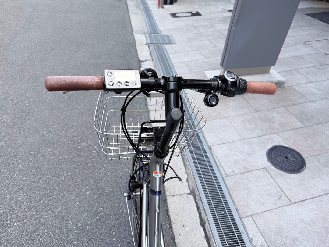 大阪府　ヤマハ　PAS CITY 電動アシスト自転車 シティタイプ 前カゴ付き
