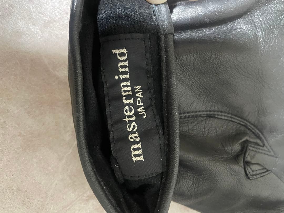 珍品　初期mastermind レザー皮手袋