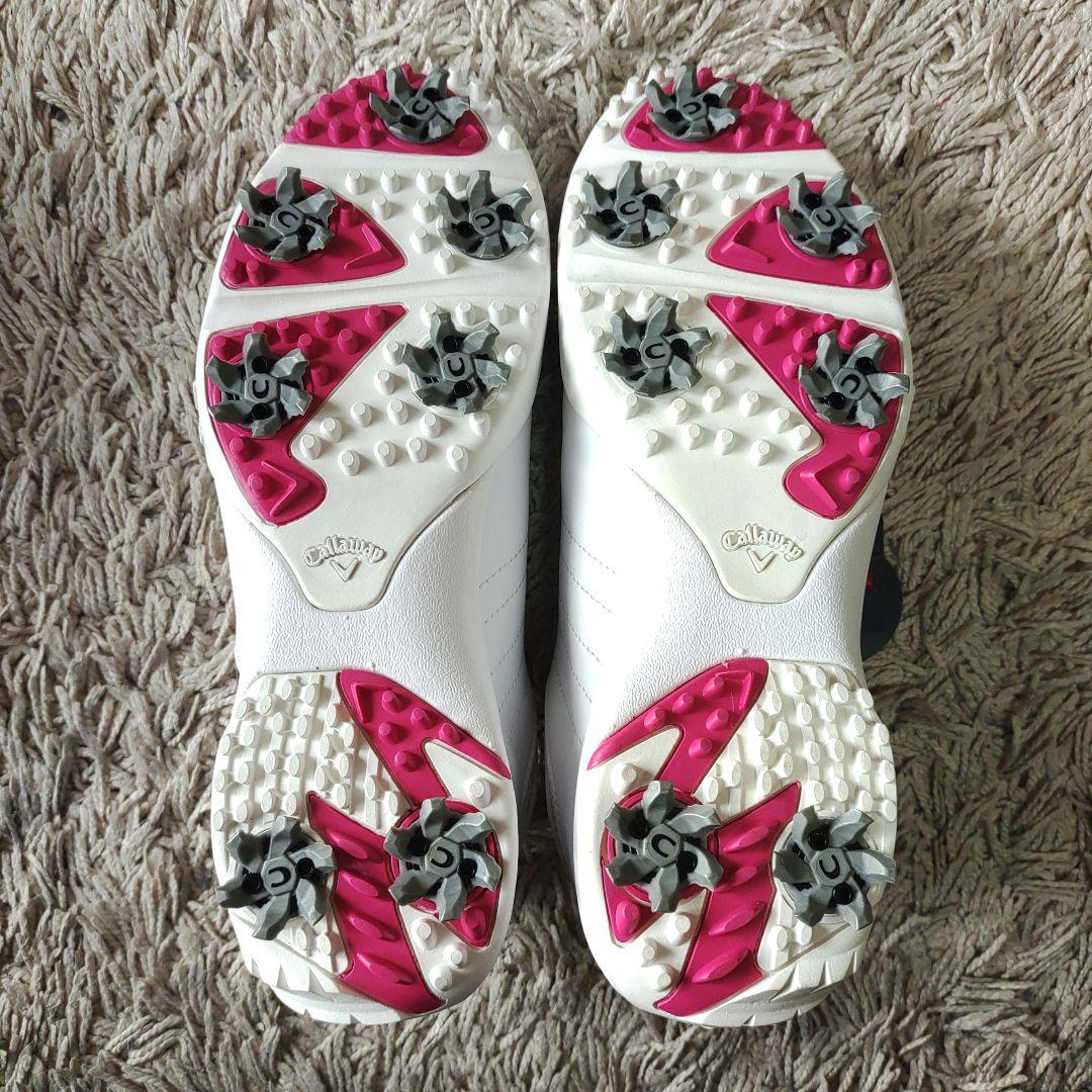 【新品タグ付き】Callaway ゴルフシューズ 女性用　ピンク　キャロウェイ