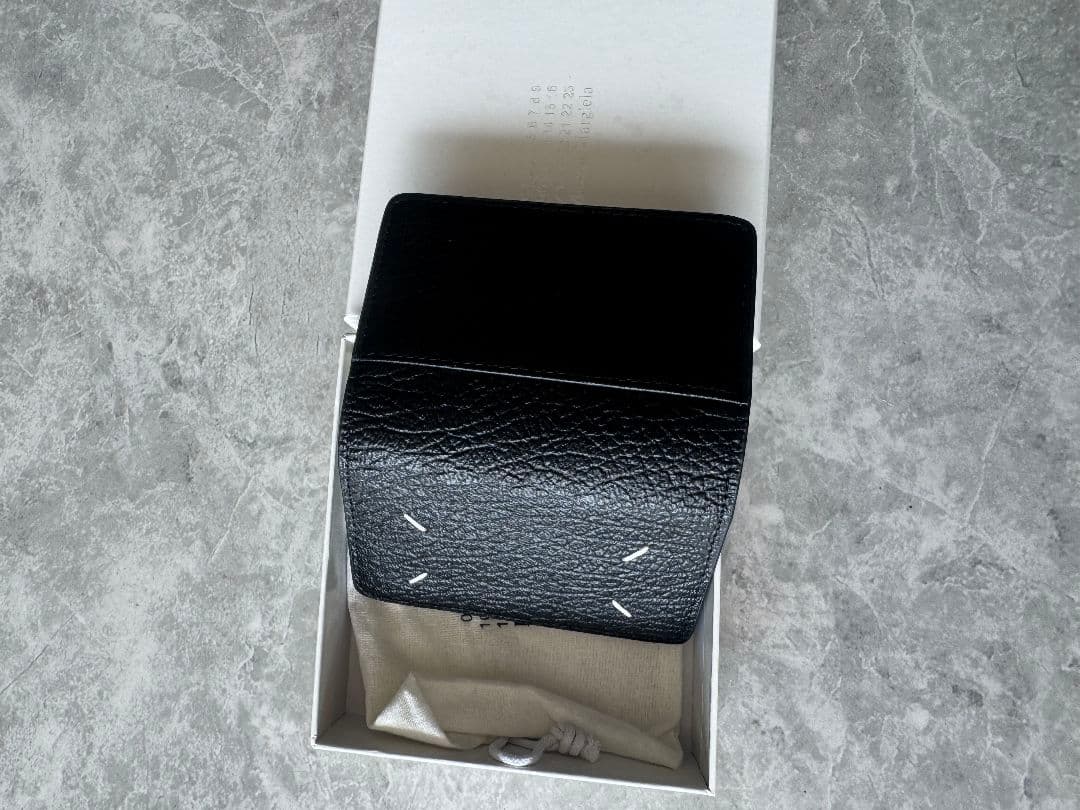 Maison Margiela ブラック三つ折り財布