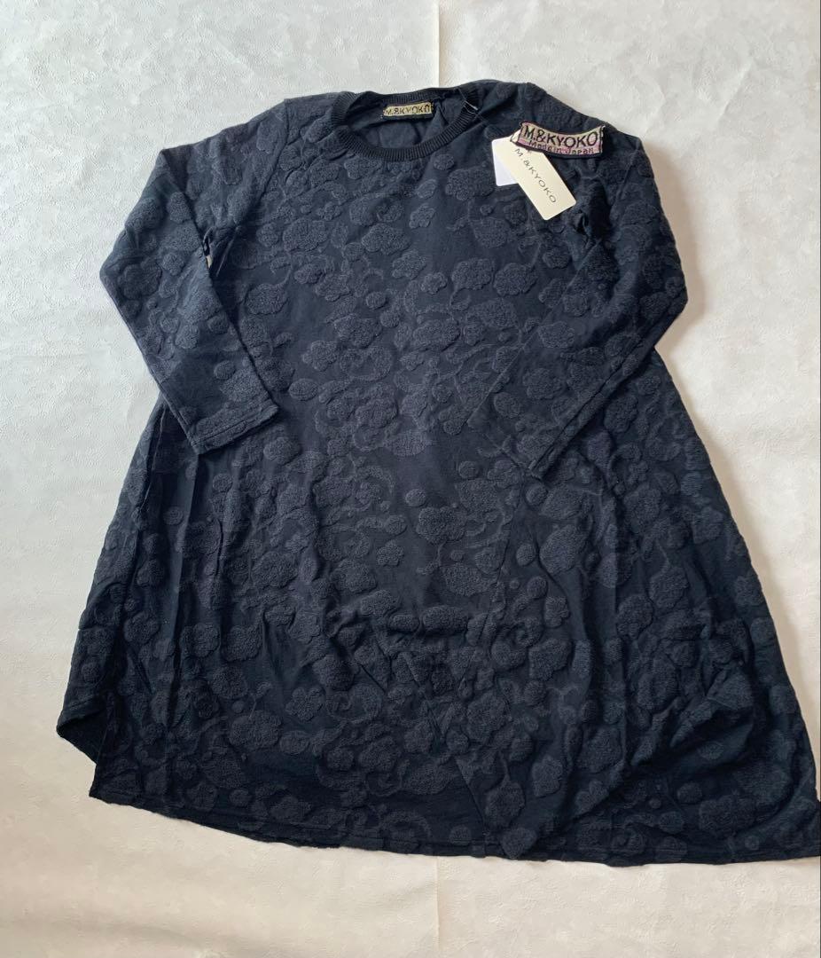 新品M.&KYOKO花柄長袖ワンピース
