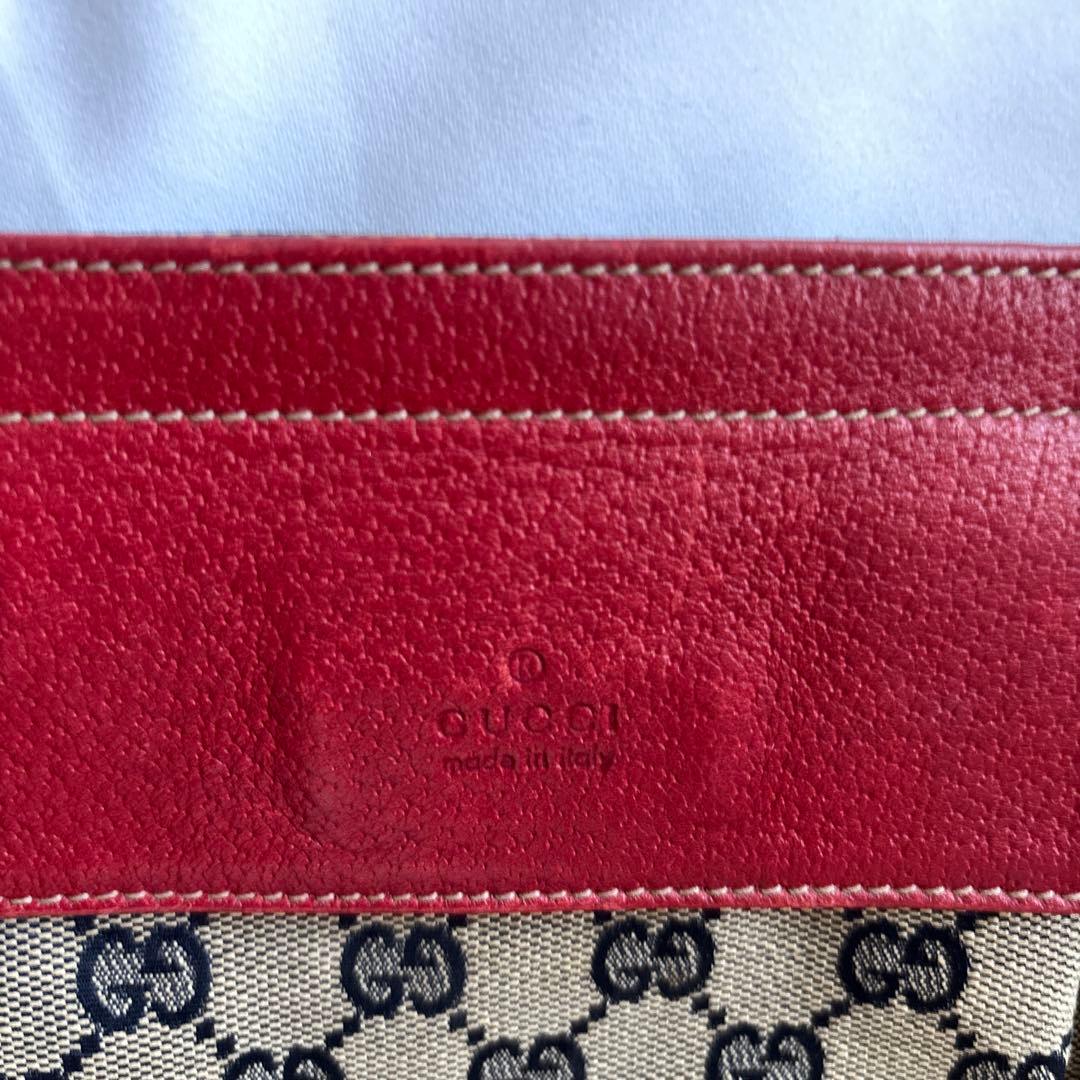 GUCCI GGキャンバス シェリーライン ウエストバッグ