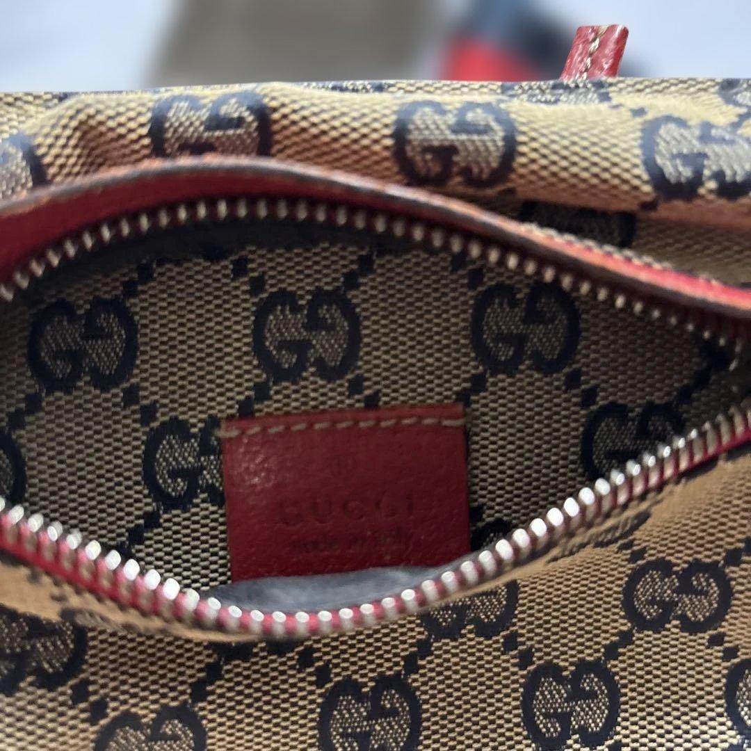 GUCCI GGキャンバス シェリーライン ウエストバッグ