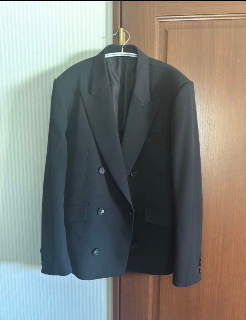 ジャケット・アウター sublations DOUBLE BREASTED JACKET BLACK