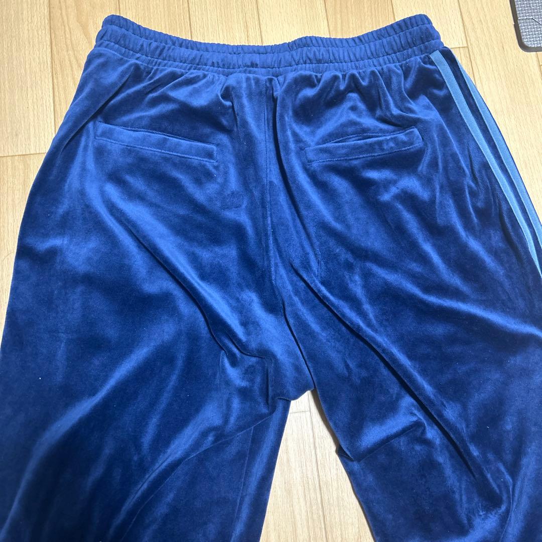 美品 adidas ベロアトラックパンツ L