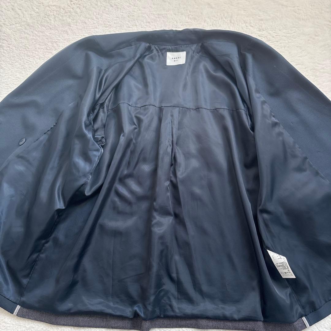 極美品 Ameri BACK DENIM DETAIL BLAZER ジャケット