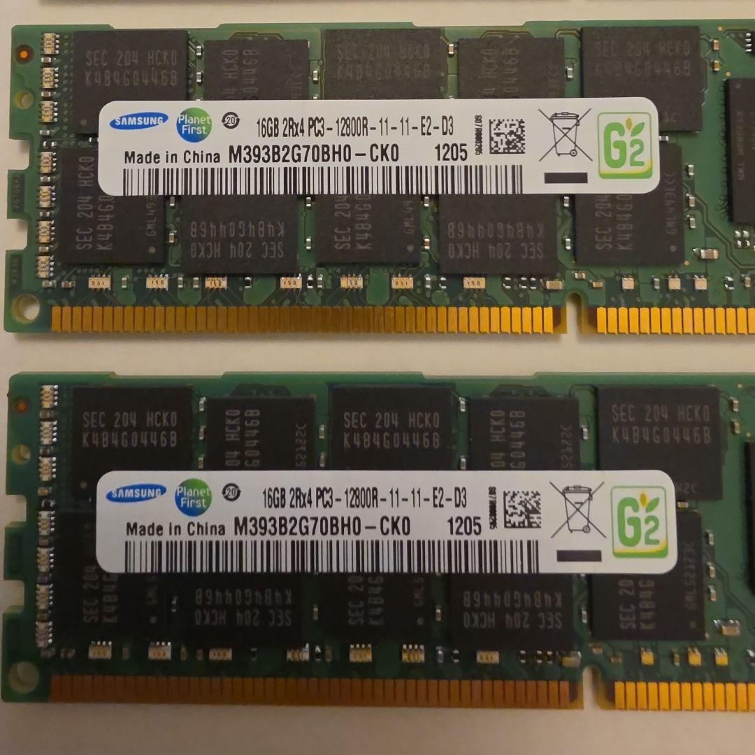 サーバー Samsung DDR3 16GB ECC RDIMM 64GB