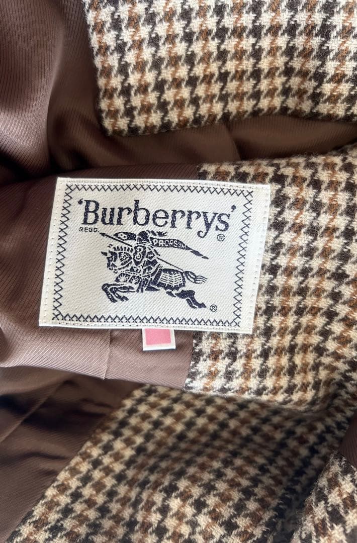 Burberrys バーバリー　チェック ツイード テーラードジャケット