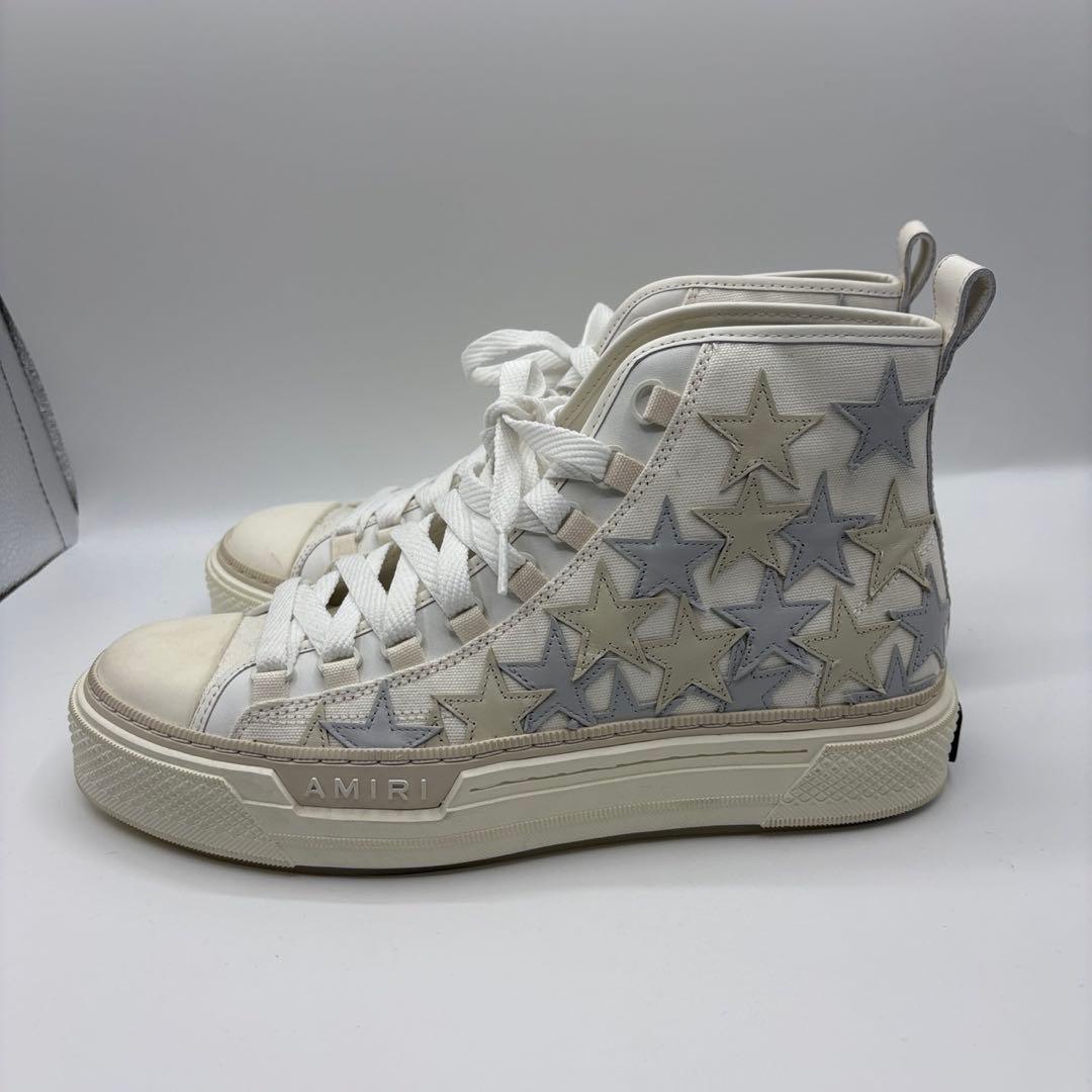 AMIRI StarsCourt High ハイカットスニーカー 44 ホワイト