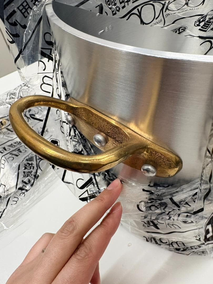 S□中尾アルミ製作所 キングポット 24㎝ 業務用アルミ厚板鍋 未使用
