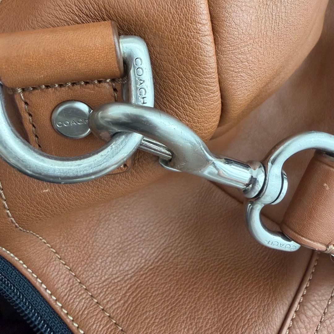 COACH キャメル 2wayボストンバッグ