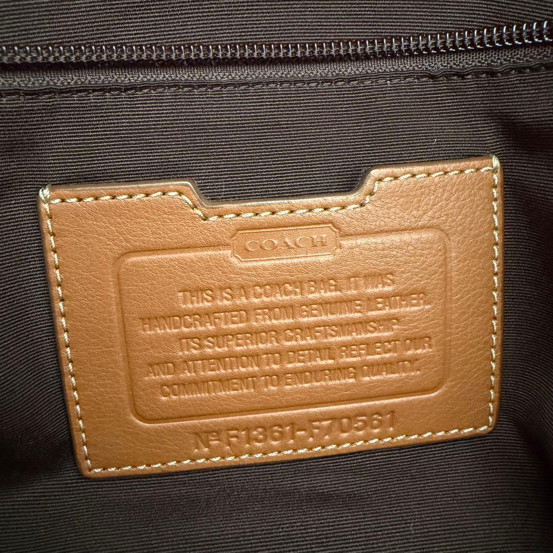 COACH キャメル 2wayボストンバッグ