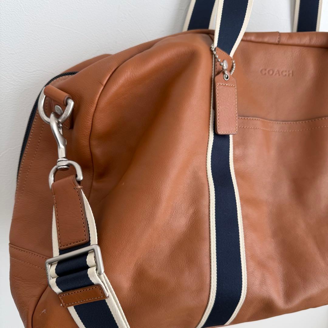 COACH キャメル 2wayボストンバッグ