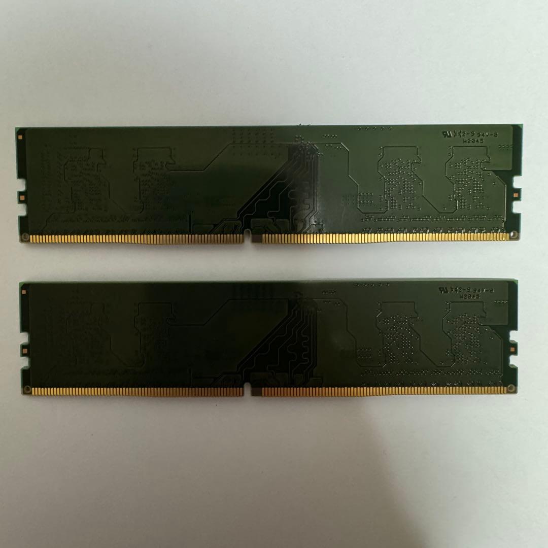 【中古】Kingston DDR4 3200MHz 8GB メモリー 2枚
