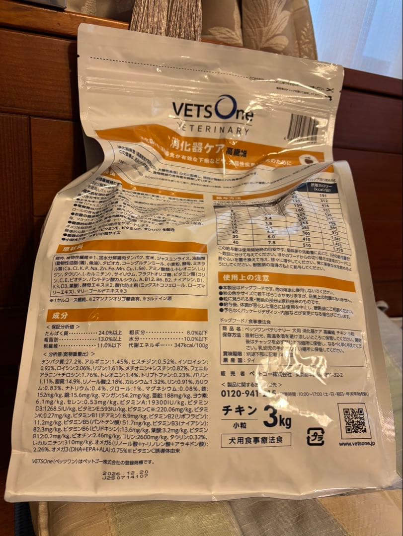 【値下げ】ベッツワン　消化器ケア　高繊維　vetsone