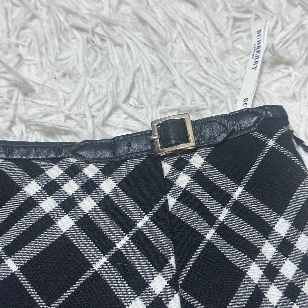 BURBERRY LONDON XL 大きいサイズ ブラックチェック スカート