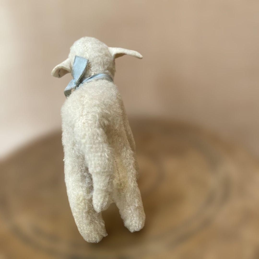シュタイフLamby 10センチ　ヒツジのランビー　ひつじ　羊　ビンテージ