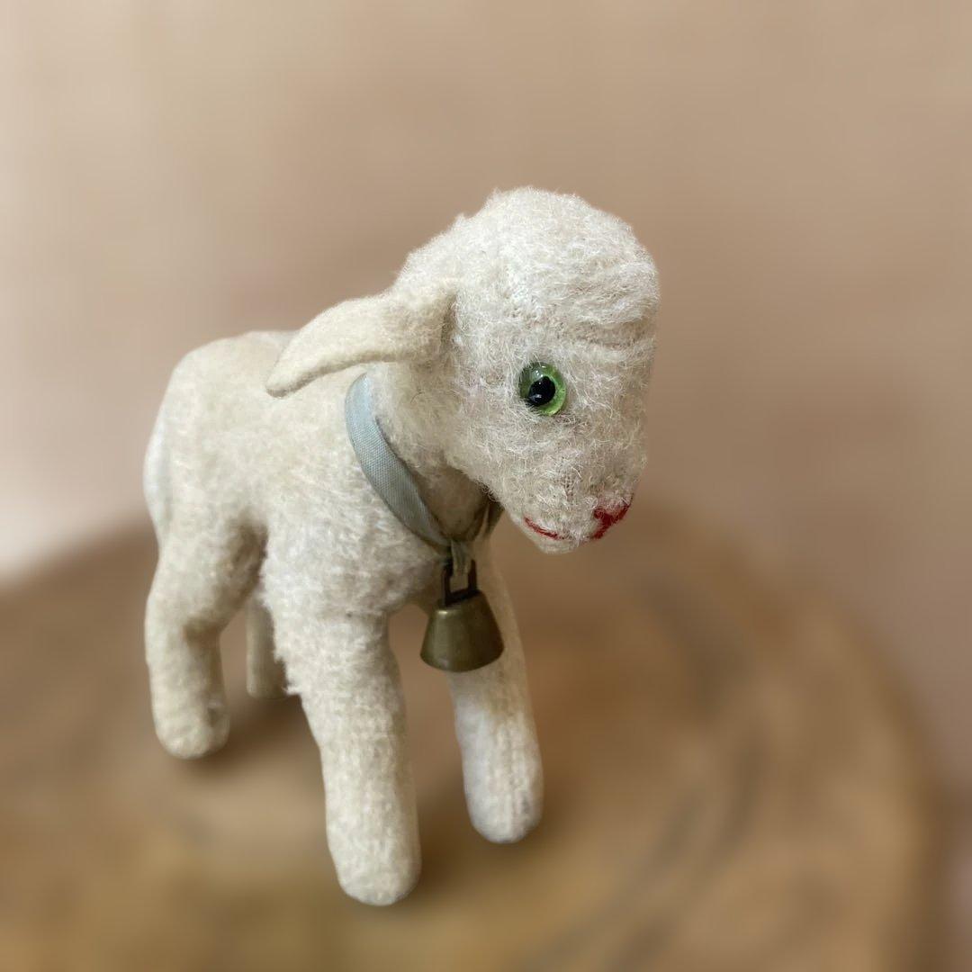 シュタイフLamby 10センチ　ヒツジのランビー　ひつじ　羊　ビンテージ