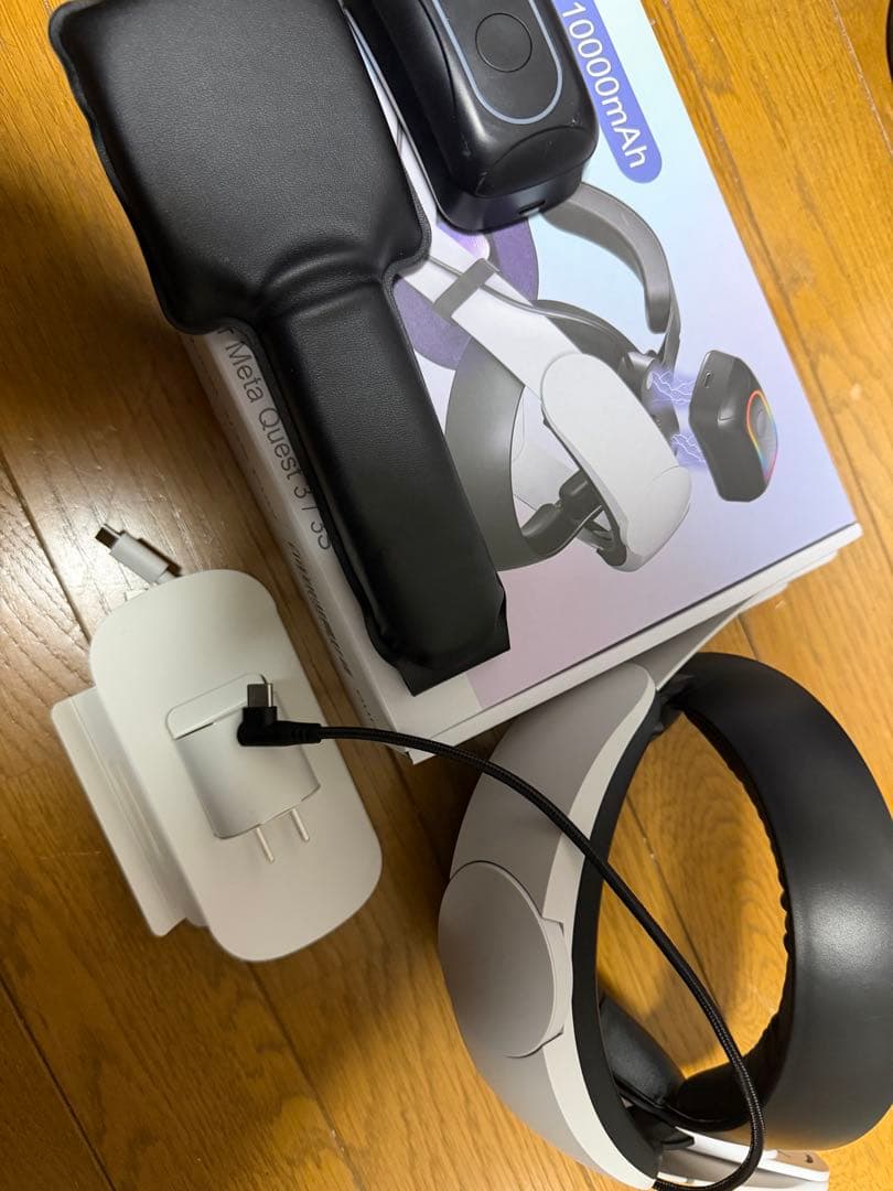  Quest 3S 128GB VRヘッドセット　ヘッドストラップ付き