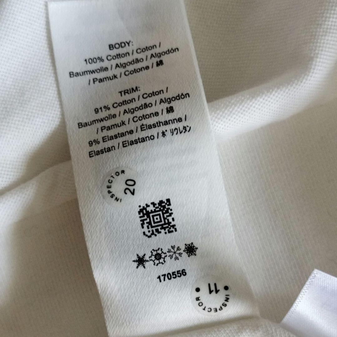 フレッドペリー　　М　　美品 ホワイト 半袖ポロシャツ 刺繍ロゴ
