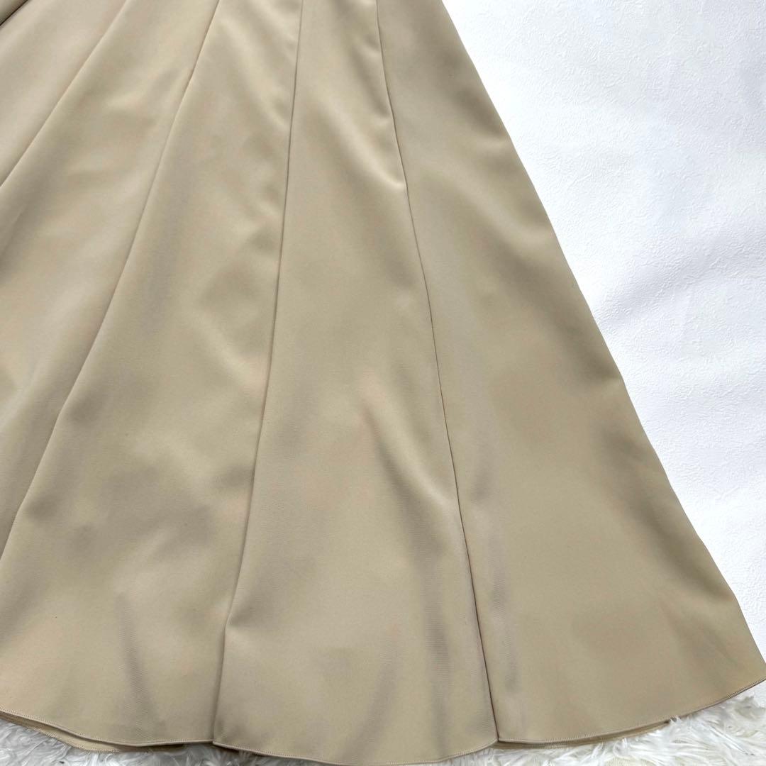 René basic フレア 大人 ワンピース 34 美シルエット ベージュ