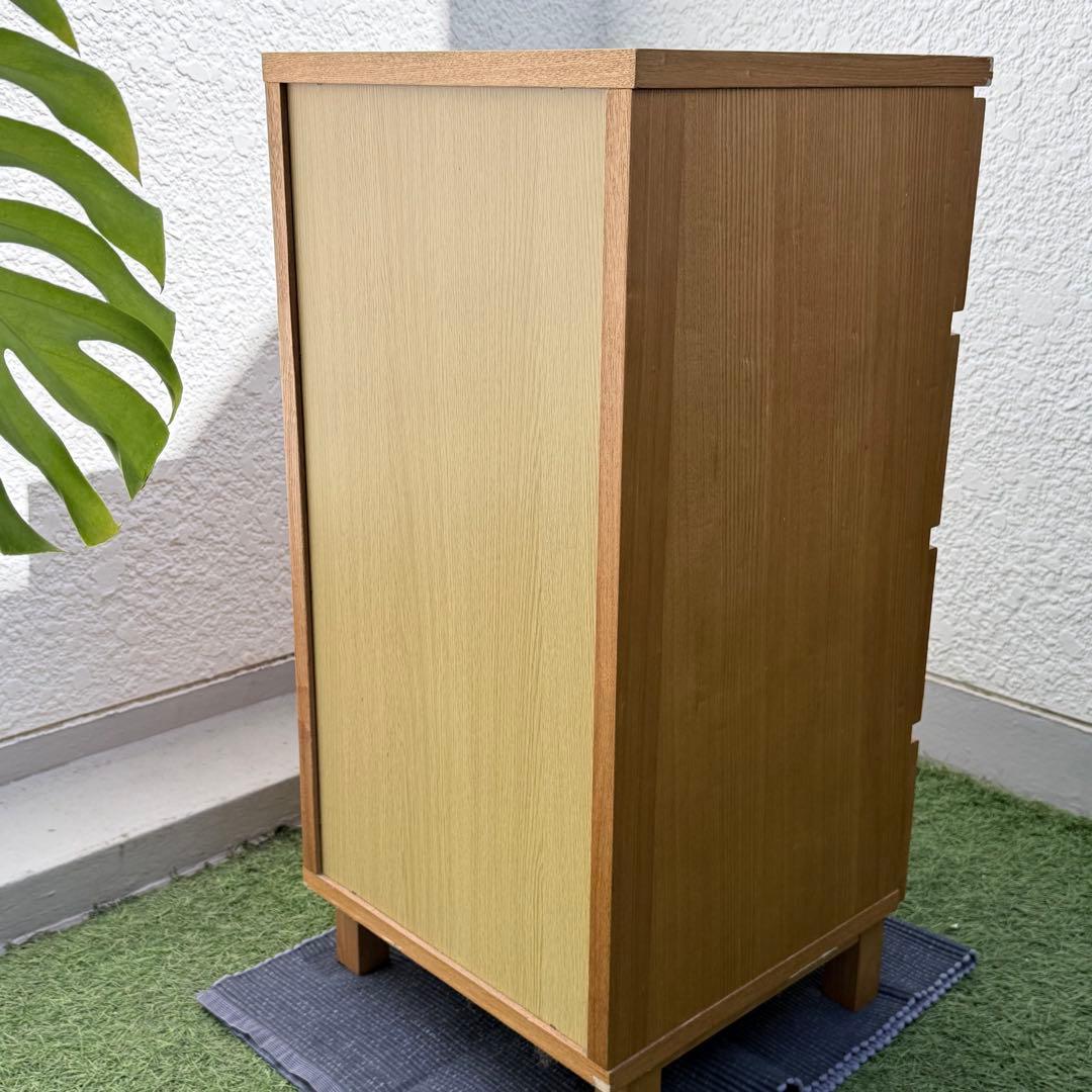 【廃盤】MUJI 木製4段チェスト W400