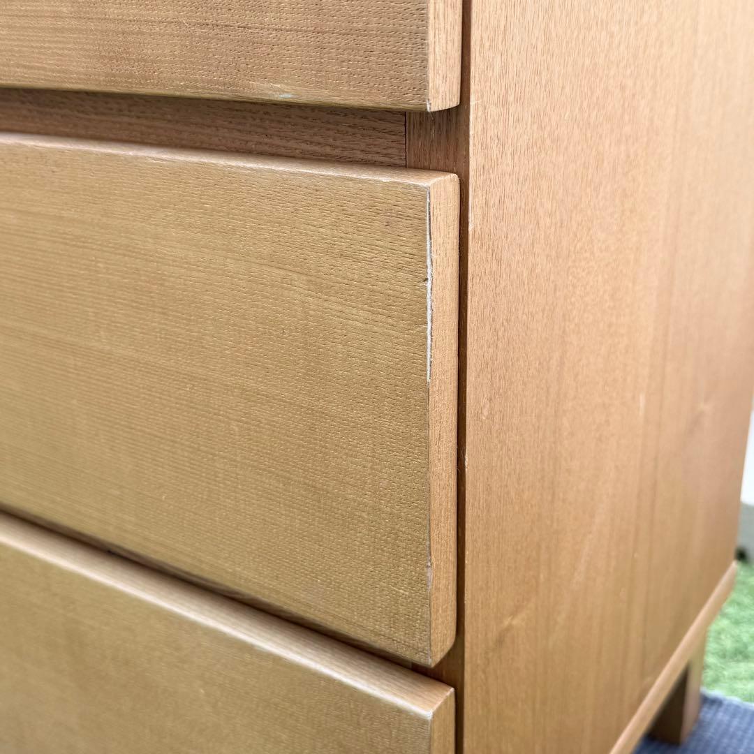 【廃盤】MUJI 木製4段チェスト W400