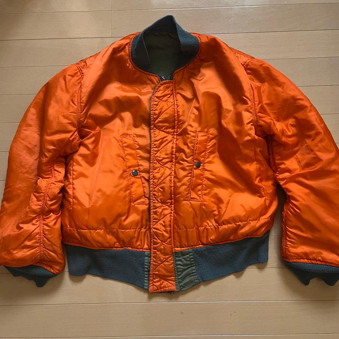 80s USA製 アルファ MA1 flight bomber jacket