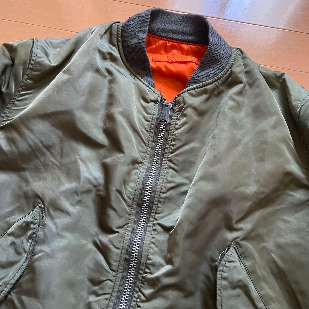 80s USA製 アルファ MA1 flight bomber jacket
