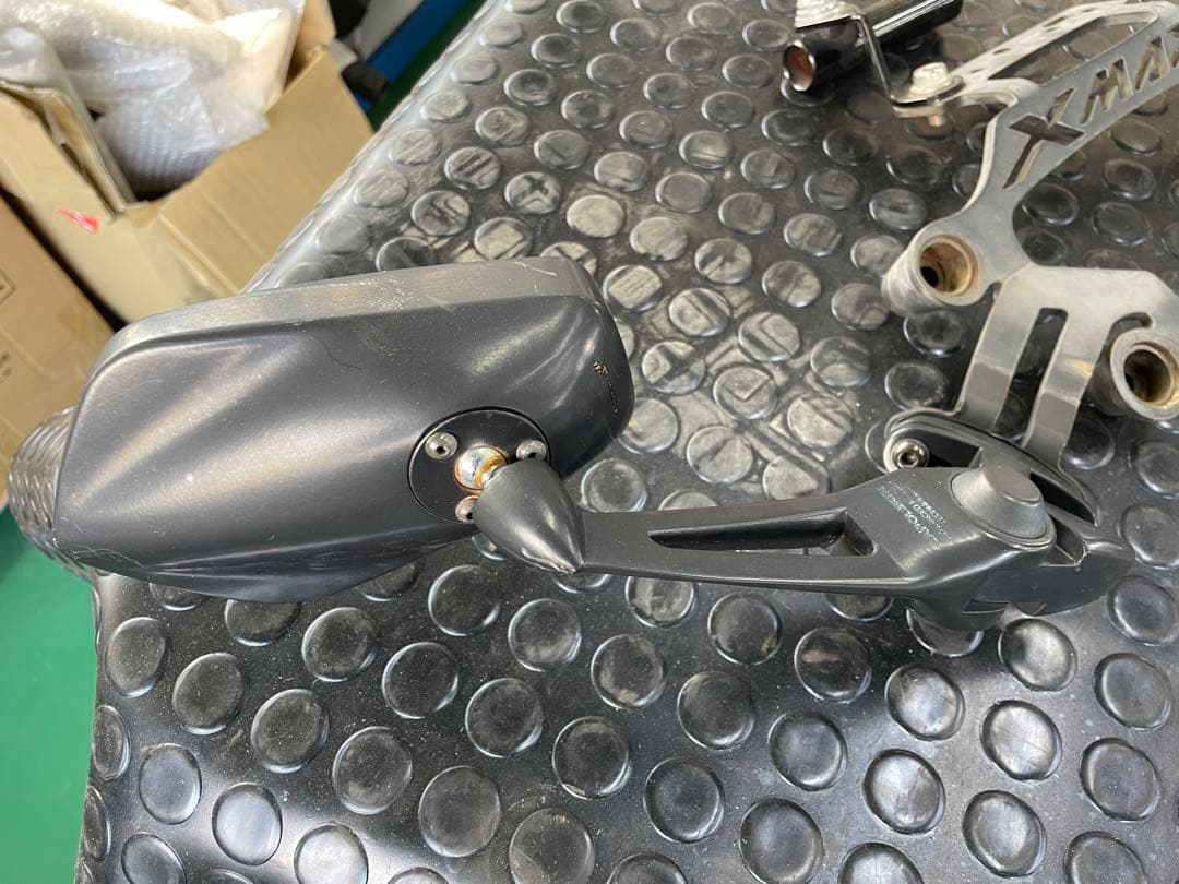 X-MAX250 ミラーリプレイスキット シャークミラー付き カウルミラー