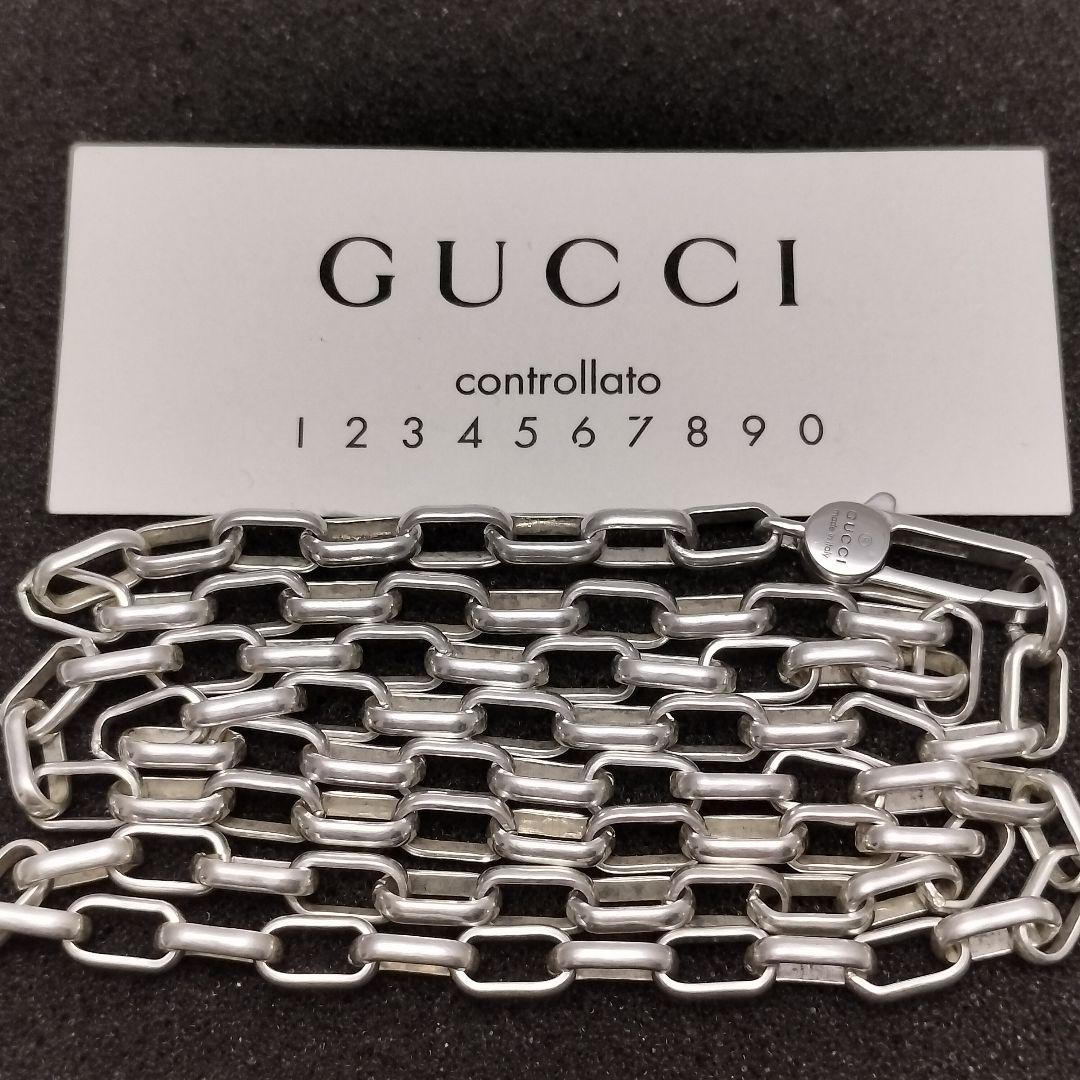 GUCCI ネックレス オーバル チェーン 50cm　グッチ