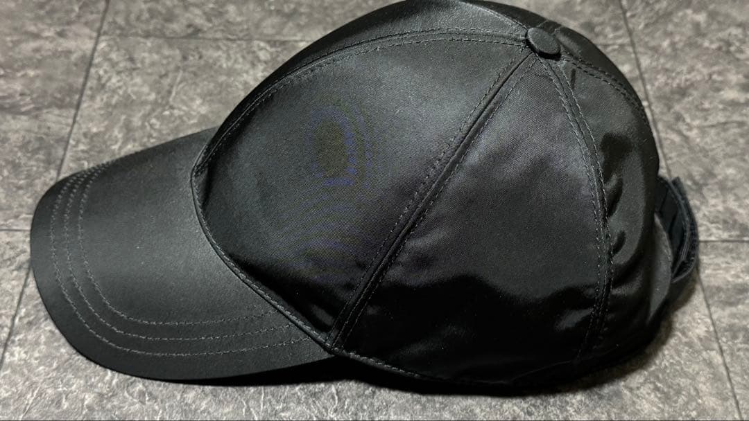 PRADA Re-Nylon ベースボールキャップブラック Mサイズ