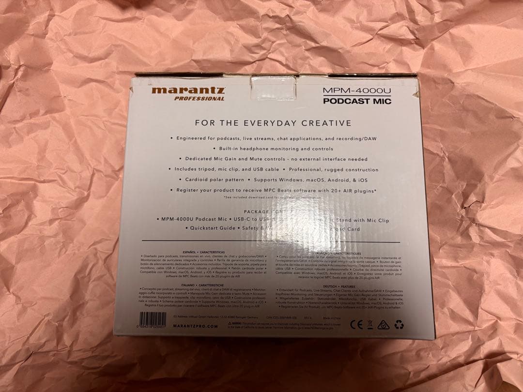 marantz MPM-4000U ポッドキャストマイク