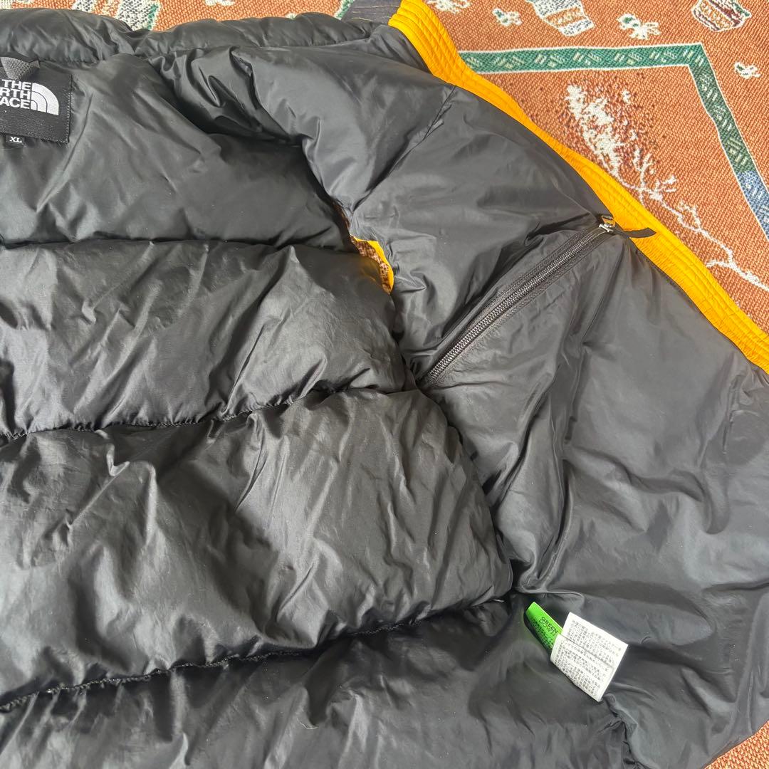 THE NORTH FACE ダウンベスト イエロー/ネイビー