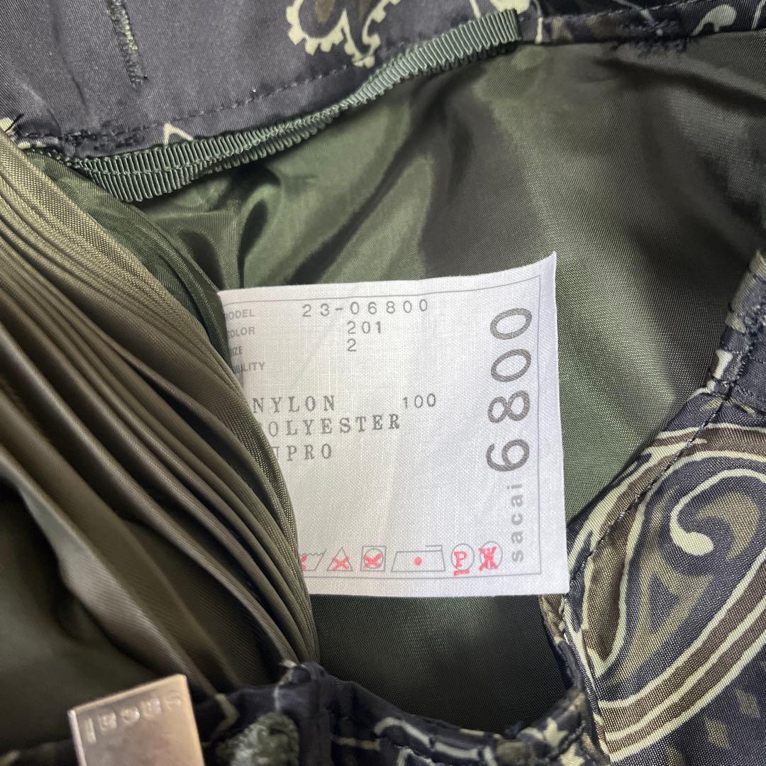 sacai ペイズリー スカート