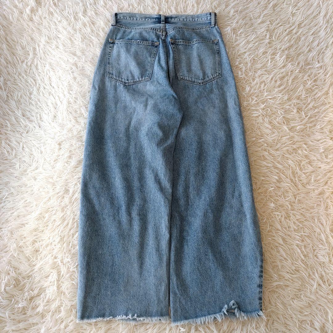【美品】Whim Gazette ウィムガゼット ラインカーブデニム 38