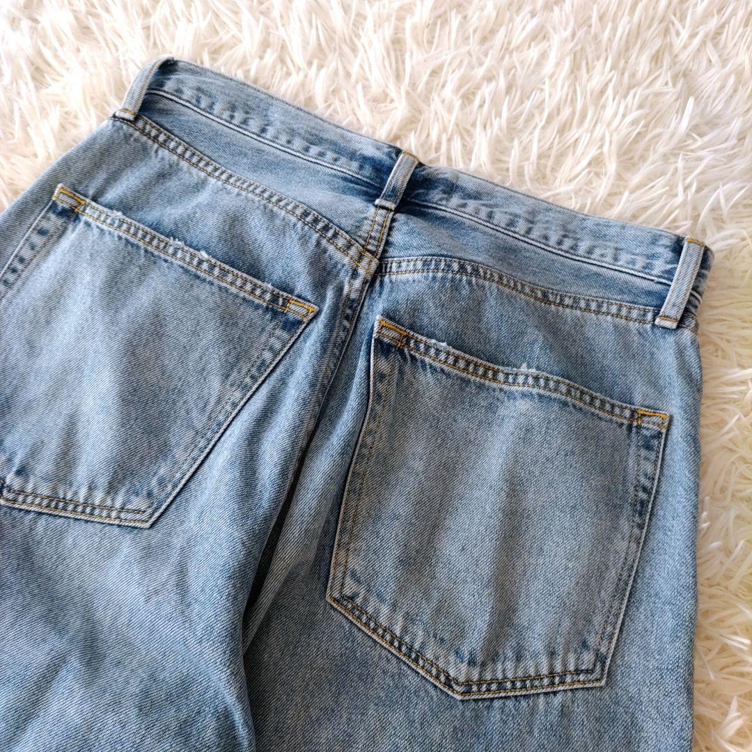 【美品】Whim Gazette ウィムガゼット ラインカーブデニム 38