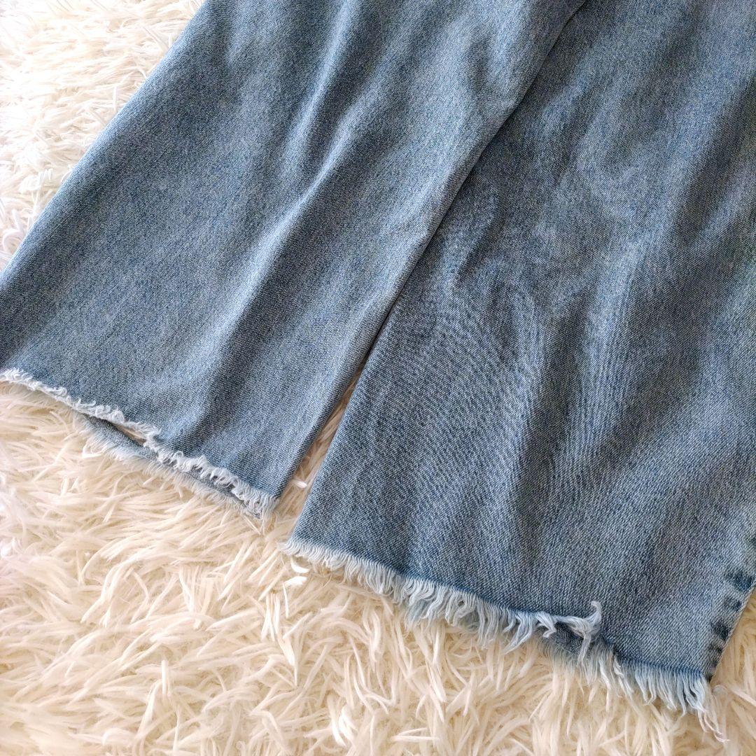 【美品】Whim Gazette ウィムガゼット ラインカーブデニム 38