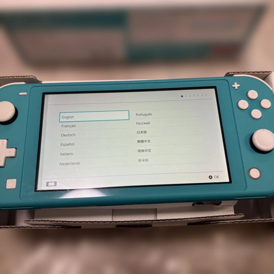Nintendo Switch Lite ターコイズ 本体+アダプター+箱