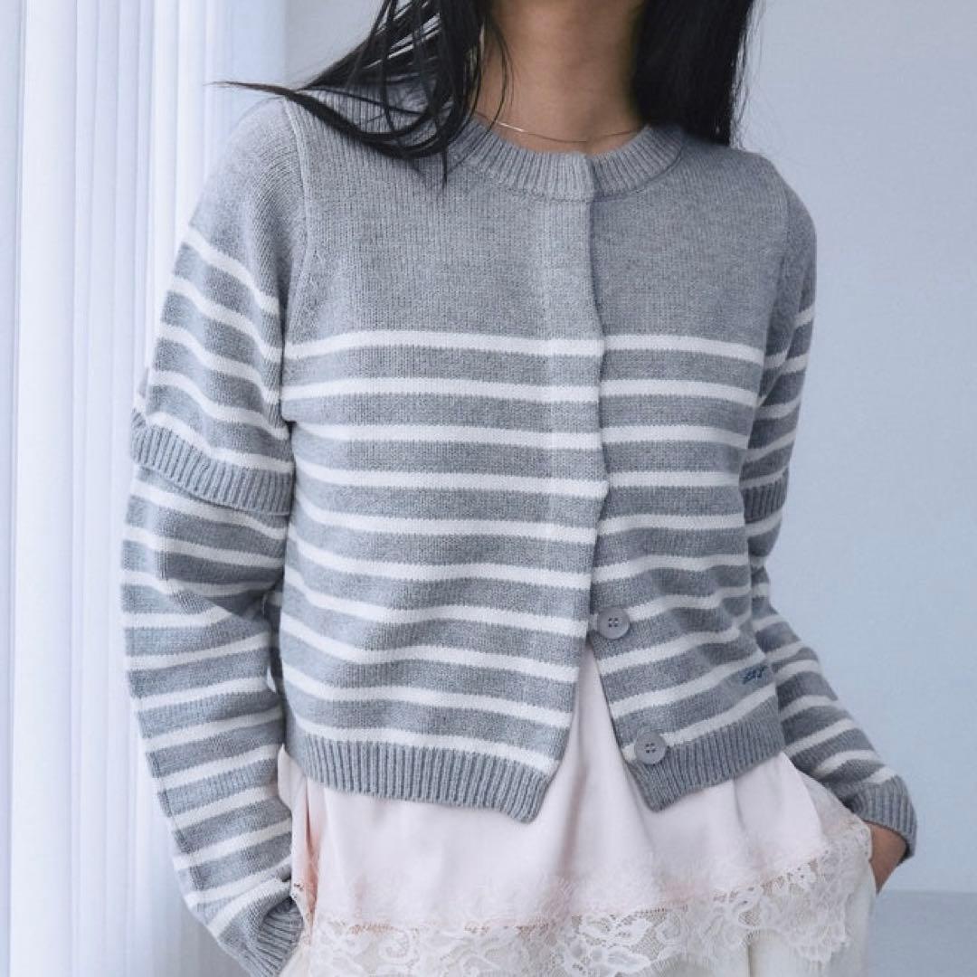 2way sleeve Knit カーディガン Searoom