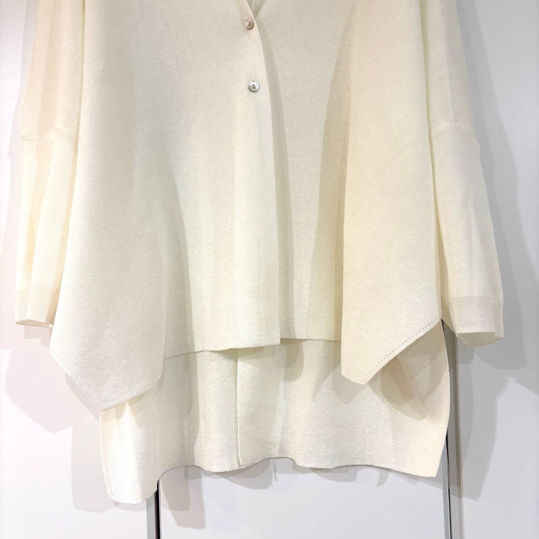 美品 BEARDSLEY サラッとカーディガン 2025SS ホワイト