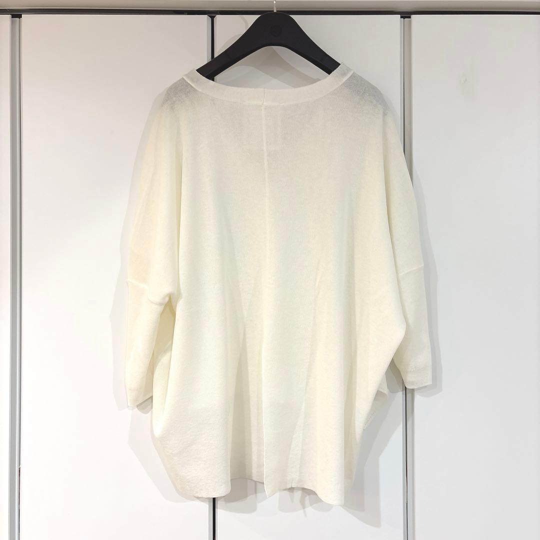 美品 BEARDSLEY サラッとカーディガン 2025SS ホワイト